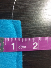 This seam allowance is too small. When the item is put into use, stress on the seams could cause it to begin to pull apart.